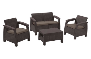 Двойной комплект мебели Corfu Set коричневый