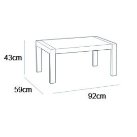 Стол Orlando Set with 3 seat sofa