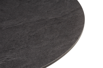 Тюльпан интерьерный стол из HPL круглый Ø90см, цвет серый гранит