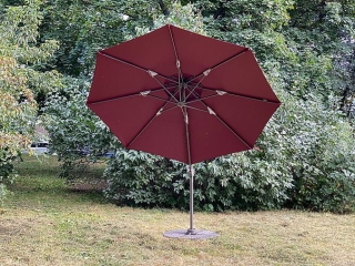 Садовый металлический зонт Turin A002-3000 XLM бордовый