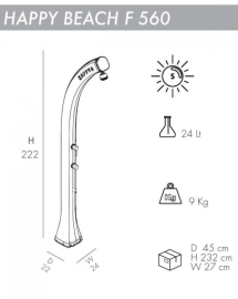 Душ солнечный Happy Beach F 560