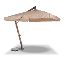 Ливорно зонт садовый 3х4м на боковой деревянной опоре