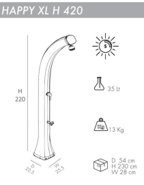 Душ солнечный Happy XL H 420