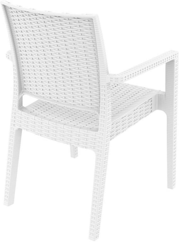 Кресло пластиковое плетеное Ibiza (58х59х87см) белое