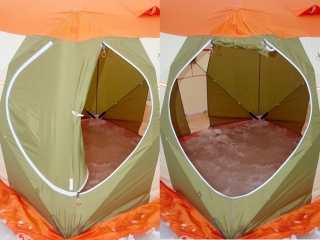 Дверь палатки для зимней рыбалки Нельма Куб