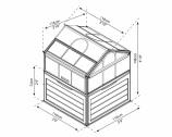 Теплица из поликарбоната Plant Inn Clear Glazing размеры