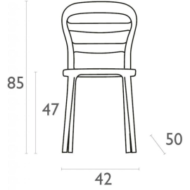 Стул пластиковый Miss Bibi