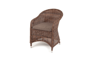 Равенна плетеное кресло из искусственного ротанга, цвет коричневый