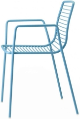 Кресло металлическое Summer (57х55,5х80см) голубое
