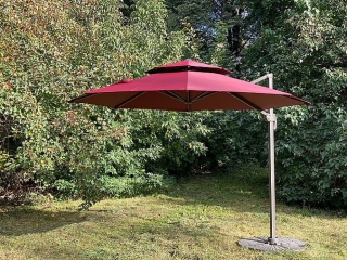 Садовый металлический зонт Turin A002-3000 XLM бордовый