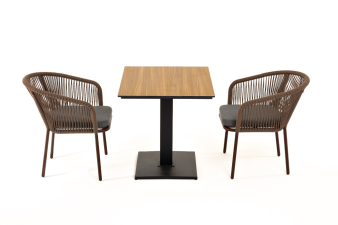 Каффе обеденная группа на 2 персоны, цвет дуб