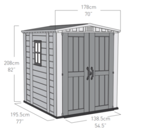 Пластиковый сарай Factor 6x6  (Keter - Израиль)