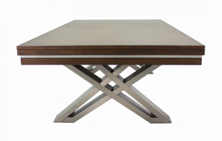 Бильярдный стол для пула Pierce 8 ф (натуральный орех) с плитой, со столешницей
