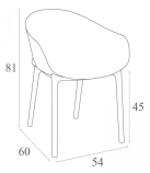Кресло пластиковое Sky