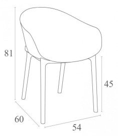 Кресло пластиковое Sky
