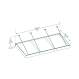 Дверной козырек (навес) Palram – Sophia XL 1000