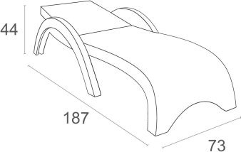 Шезлонг пластиковый с матрасом GS 1009 (Fiji)