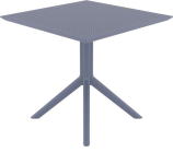 Стол пластиковый Sky Table 80 (80х80х74см) темно-серый