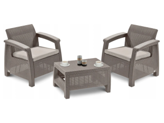 Балконная серия мебели Corfu Balcony Set капучино