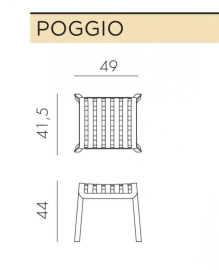 Табурет пластиковый Poggio