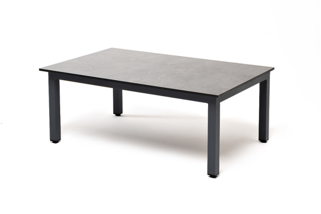 Канны журнальный столик из HPL 95х60, H40, каркас серый графит, цвет столешницы серый гранит