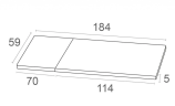 Шезлонг пластиковый с матрасом GS 1009 (Fiji) (187x73x44см) антрацит