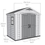 Пластиковый сарай Factor 8x6  (Keter - Израиль)