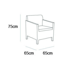 Кресло Orlando Set with 3 seat sofa