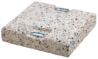 Утяжелительная плита квадратная с ручками (50х50х15см, 75кг) бетон