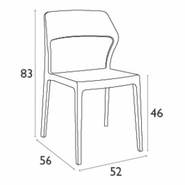 Стул пластиковый Snow
