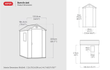 Пластиковый сарай Darwin 4x6 размеры