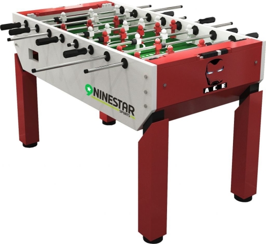 Игровой стол - футбол Nine Star Iron Men (151 x 82 x 42 см, красный)